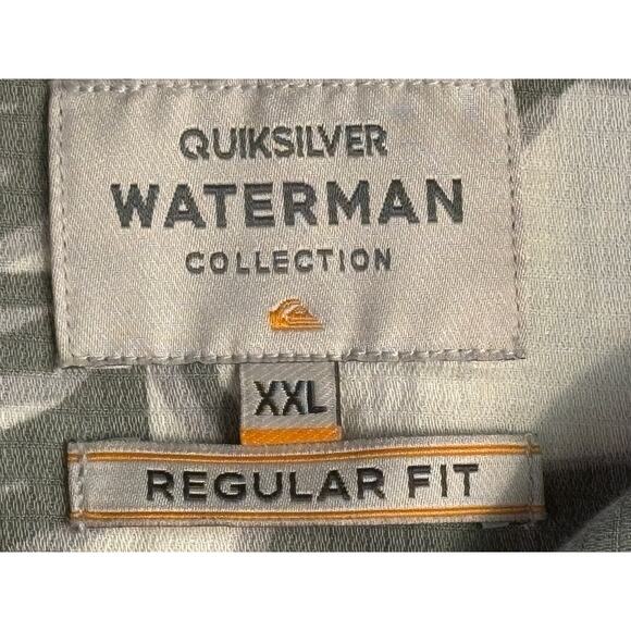 Quiksilver Waterman Collection Mens XXL Tropical Hawaiian Print Short Sleeve - Picture 4 of 7
